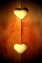 Simple Wooden Hearts