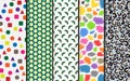 Simple wrapping paper in various colors for various events set four