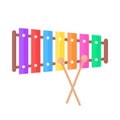 Simple xylophone toy icon