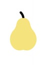 Yellow Pear Illustration Royalty Free Stock Photo