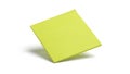 A simple yellow rectangular object placed against a plain white background Royalty Free Stock Photo