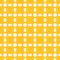 Simple yellow vector seamless pattern. Abstract minimal geometric texture. Simple minimal colorful background. Royalty Free Stock Photo