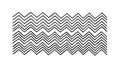 Simple Zigzag Wave Pattern Abstract Background Element, vector design Generative AI Royalty Free Stock Photo