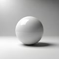 Simplicity and contrast with the sphere s polished appearanc Royalty Free Stock Photo