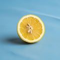Simplicity emphasizes the fruit, creating a stark contrast with its bright Royalty Free Stock Photo