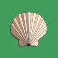Simplicity emphasizes the shell s natural elegance and symmetrical Royalty Free Stock Photo