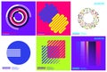 Simplicity Geometric Design Set Clean Lines and Colorful Forms Royalty Free Stock Photo