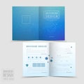 Simplicity half-fold brochure template design