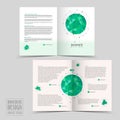 Simplicity half-fold brochure template design