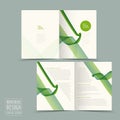 Simplicity half-fold brochure template design