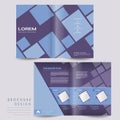 Simplicity half-fold brochure template design