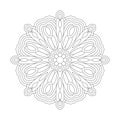 Simplicity Mindfulness Mandala Coloring Book Page for kdp Book Interior