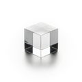 Simplicity and precision of the cube s form highlight its geometric Royalty Free Stock Photo