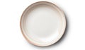 Simplicity Refined: Empty Ceramic Round Plate in White Brilliance