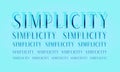 Simplicity repeat word message