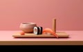 Simplicity in Sushi Embracing Minimalist Elegance. Generative AI