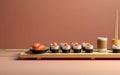 Simplicity in Sushi Embracing Minimalist Elegance. Generative AI