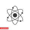 The design represents atomic structure and is often used in educational and Royalty Free Stock Photo