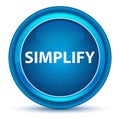 Simplify Eyeball Blue Round Button Royalty Free Stock Photo