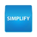 Simplify shiny blue square button Royalty Free Stock Photo