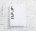 Simplify Simpleness Clarify Easiness Minimal Concept Royalty Free Stock Photo