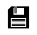 Floppy disc icon on white background Royalty Free Stock Photo