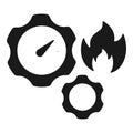 Simplistic work preferences vector icon