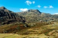 Simplon pass, alpine landscape of a mountain pass with church an Royalty Free Stock Photo