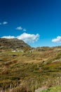 Simplon pass, alpine landscape of a mountain pass with church an Royalty Free Stock Photo