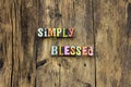 Blessed happy love Christian religion gentle thankful grateful life