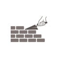 Simply bricklayer icon Royalty Free Stock Photo