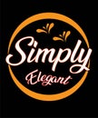 Simply Elegant Typography T shirt Design