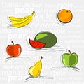 Simply fruit stickers