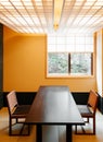 Simply Japanese contemporary dinning room interior style, cozy a