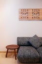 Simply Japanese contemporary living room interior style, cozy an Royalty Free Stock Photo