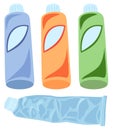 Simply vector Bottles and tube