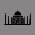 Vector Illustration of taj mahal