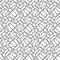 Simply Wave seamless pattern. Black and white endless wavy background. EPS 10 vector