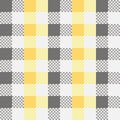 Simply yellow and grey checkered seamless pattern. Seamless pattern design for decorating, wallpaper, wrapping paper, fabric, back Royalty Free Stock Photo