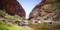 Simpsons Gap is one of the gaps in the West MacDonnell Ranges in Australia's Northern Territory. Royalty Free Stock Photo