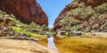Simpsons Gap is one of the gaps in the West MacDonnell Ranges in Australia's Northern Territory. Royalty Free Stock Photo