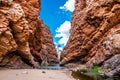 Simpsons gap in West MacDonnell National Park in NT central outback Australia Royalty Free Stock Photo