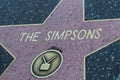 The Simpsons Hollywood Star Royalty Free Stock Photo