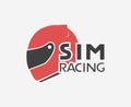 Simracing symbol design Royalty Free Stock Photo