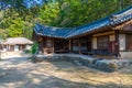 Simsujeong traditional house at Yangdong folk village in the Republic of Korea Royalty Free Stock Photo