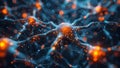 Simulating nerve cells involves transmitting messages using weak electrical currents. Concept