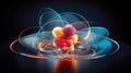 simulation atom graphic Royalty Free Stock Photo