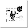 Simulation based learning glyph icon Royalty Free Stock Photo