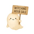 Cute Ghost Holding \