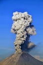 Sinabung mount eruption Royalty Free Stock Photo